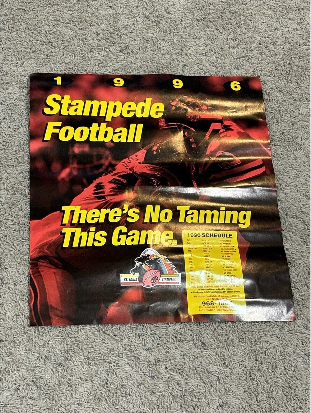 St. Louis Stampede Arena Football 1996 There’s Not Taming This Game